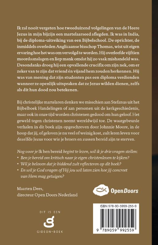 Achterkant van Ik ben bereid