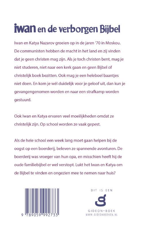 Achterkant van Iwan en de verborgen bijbel