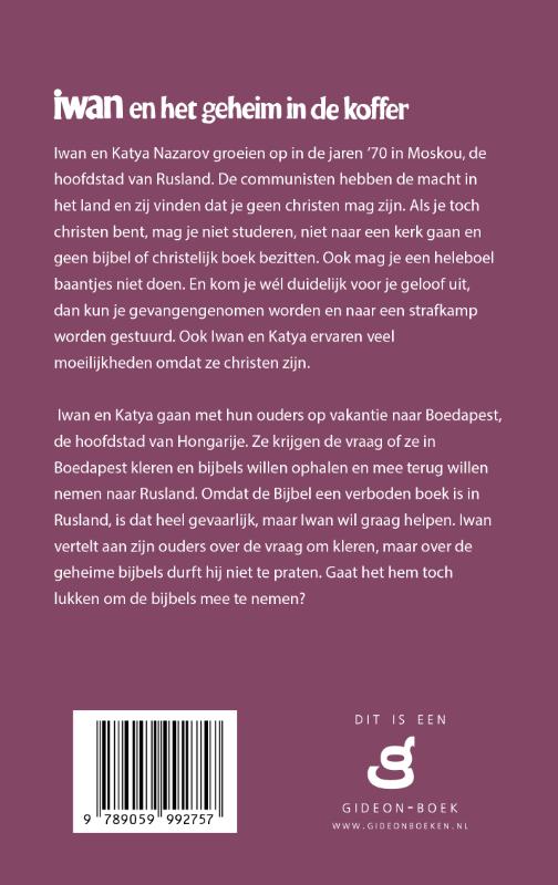 Achterkant van Iwan en het geheim in de koffer