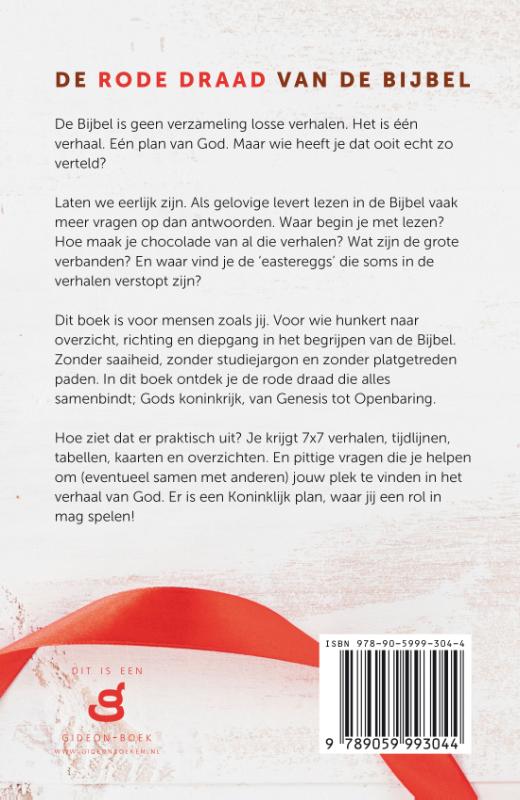 Achterkant van De rode draad van de Bijbel