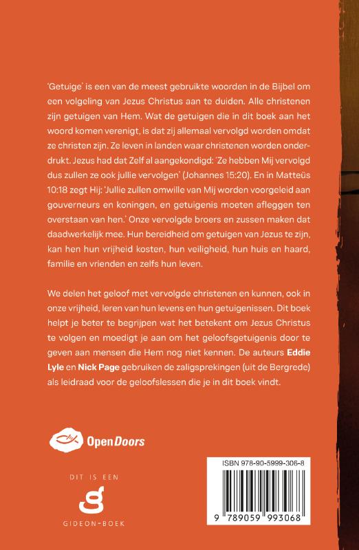 Achterkant van Getuigen van Jezus