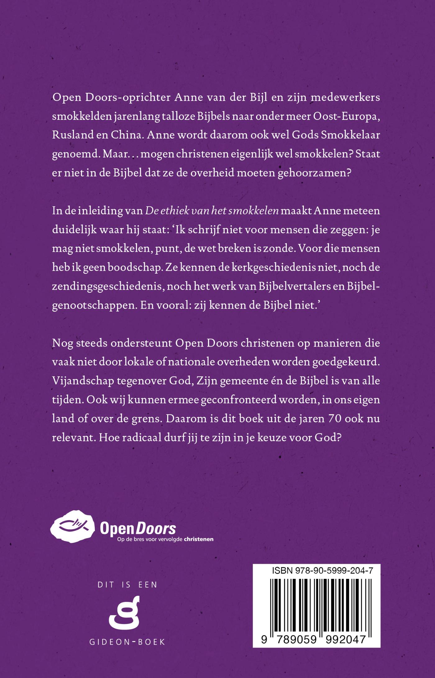 Achterkant van Ethiek van het smokkelen