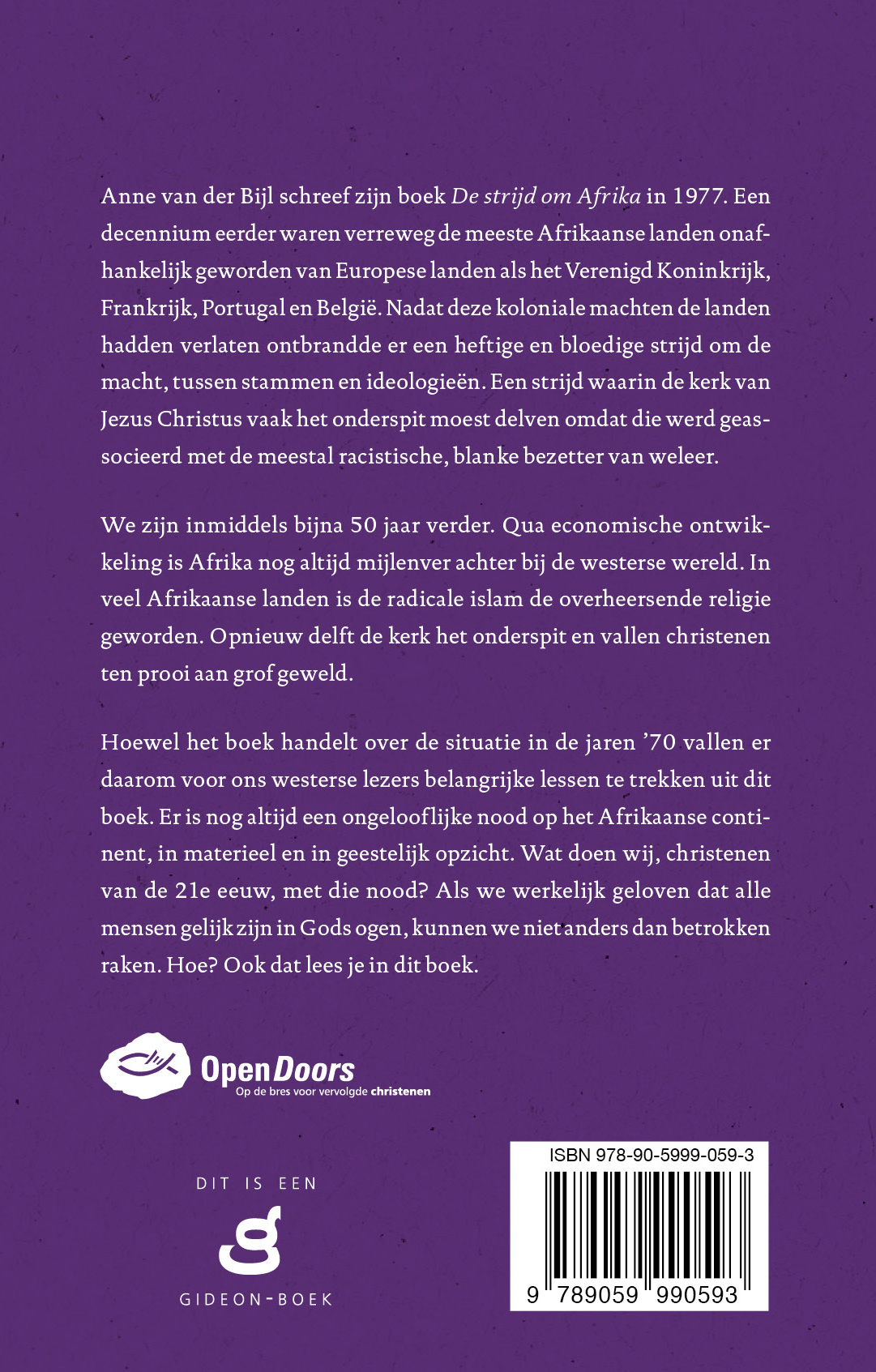 Achterkant van De strijd om Afrika