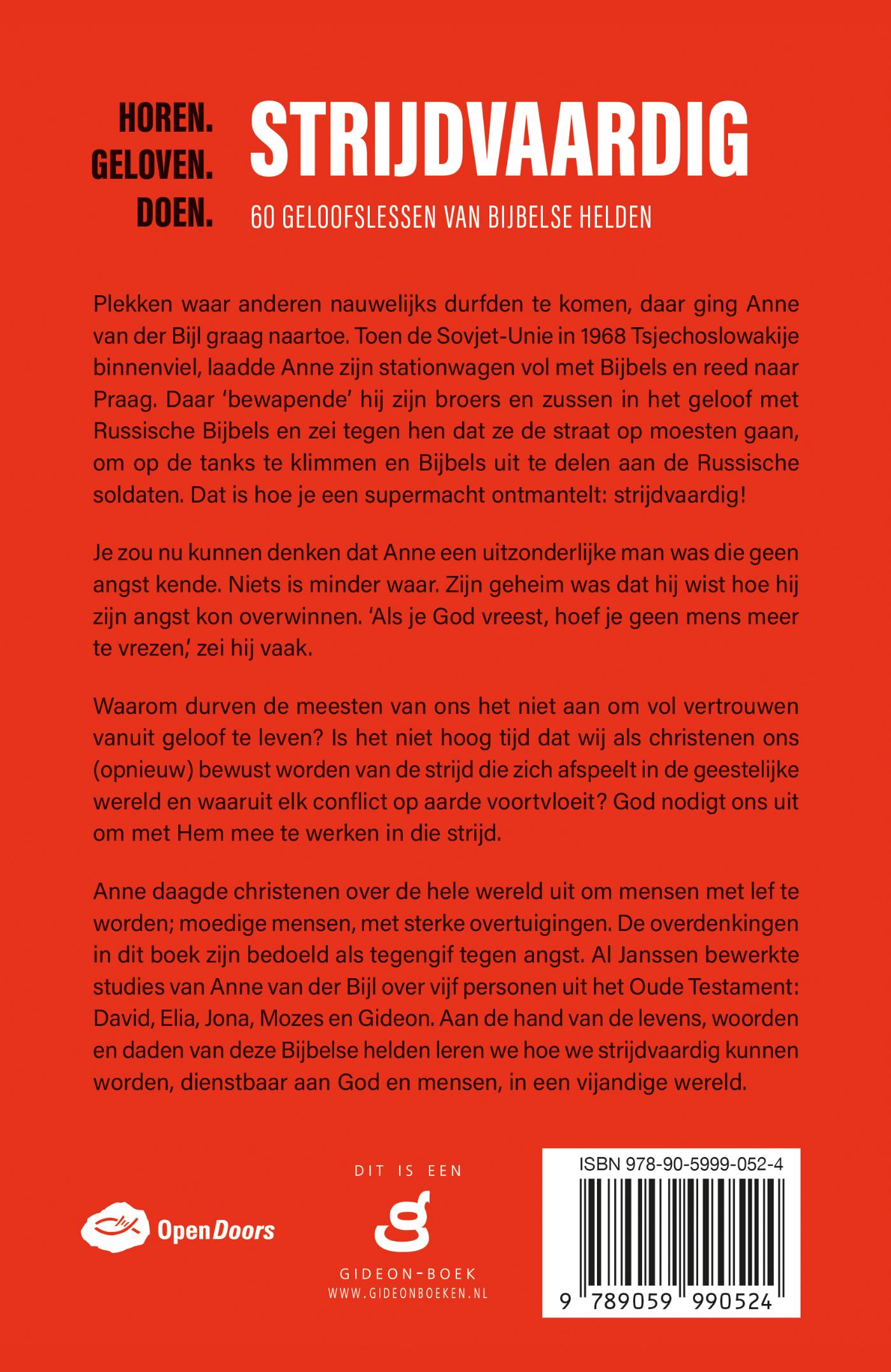 Achterkant van Strijdvaardig