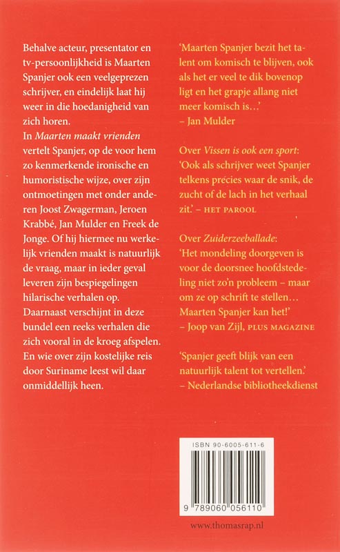 Achterkant van Maarten maakt vrienden