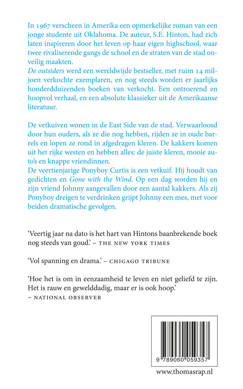 Achterkant van De outsiders