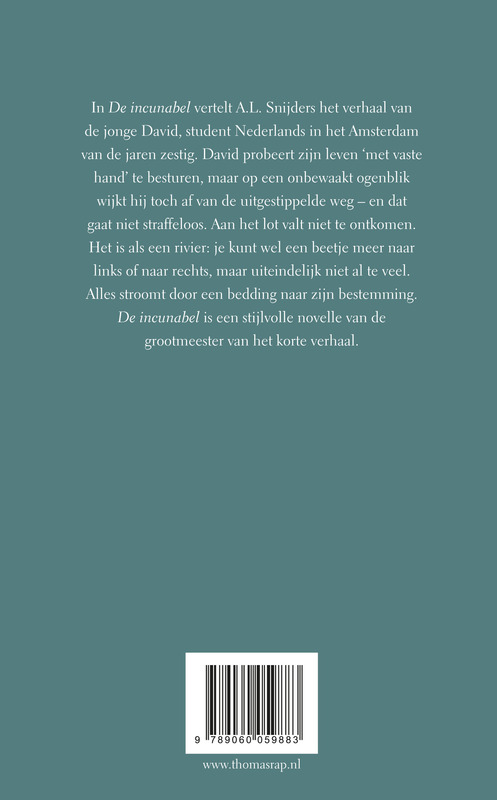 Achterkant van De incunabel