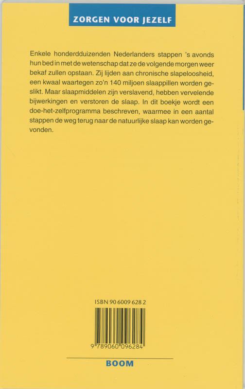Achterkant van Ik doe geen oog dicht