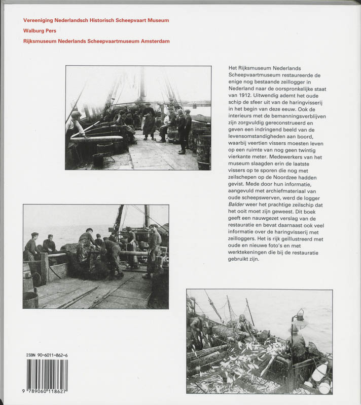 Achterkant van Geschiedenis en restauratie van de haringlogger VL 92 Balder