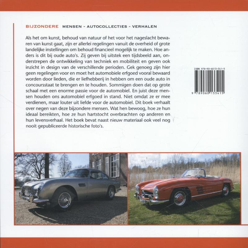 Achterkant van Bijzondere mensen, autocollecties, verhalen