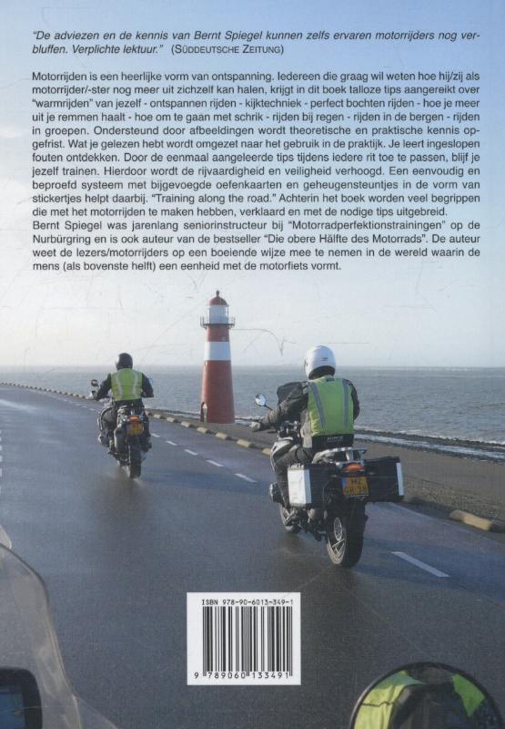 Achterkant van Motorfietstraining iedere dag
