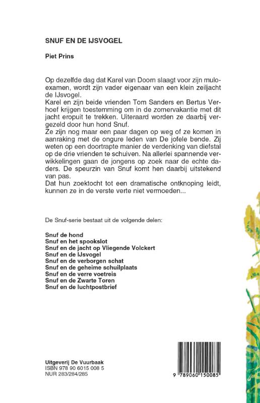 Achterkant van Snuf en de ijsvogel