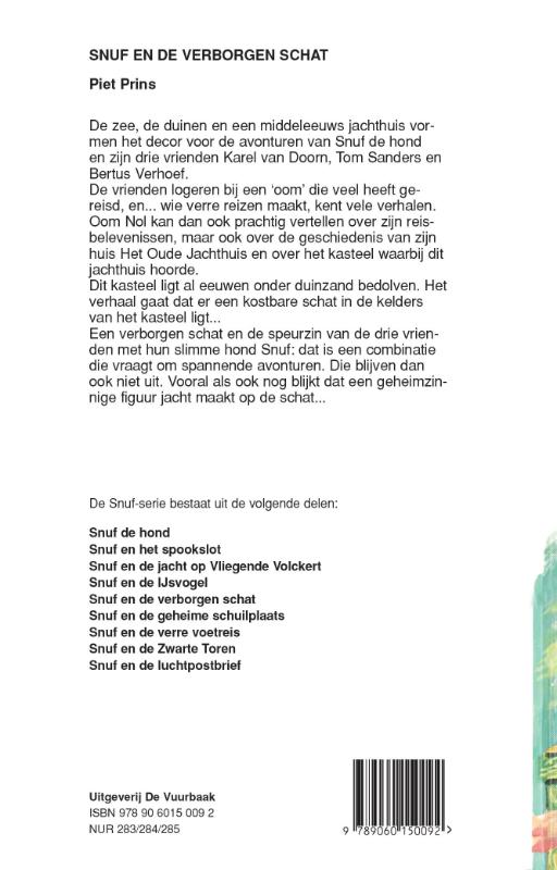 Achterkant van Snuf en de verborgen schat