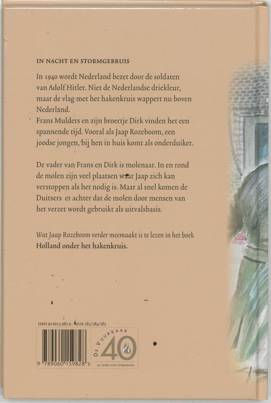 Achterkant van In nacht en stormgebruis