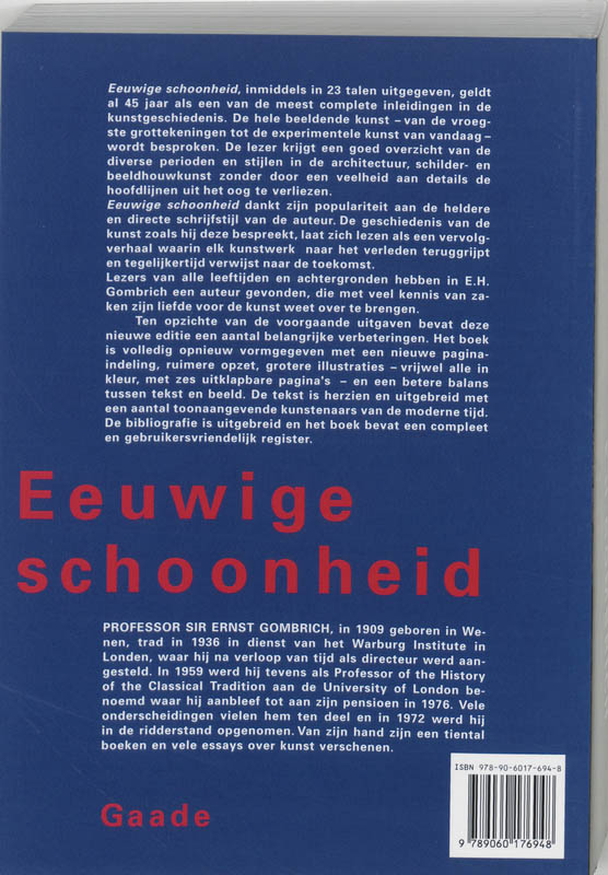 Achterkant van Eeuwige schoonheid