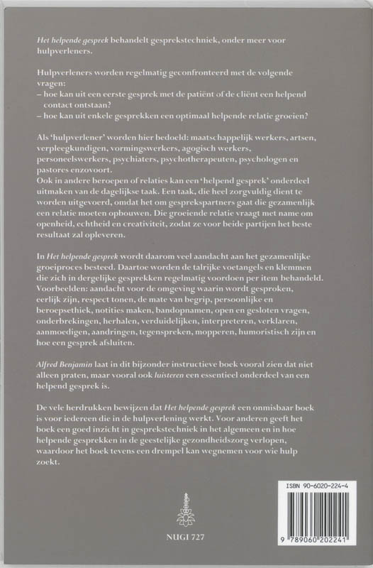 Achterkant van Het helpende gesprek