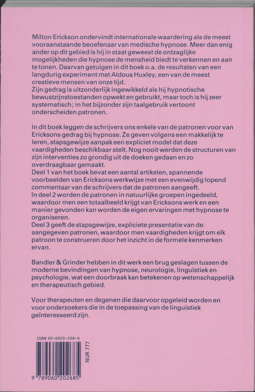Achterkant van Hypnotherapie