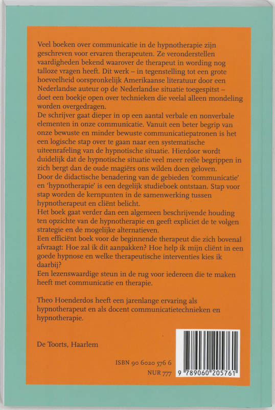 Achterkant van Van communicatie naar hypnose