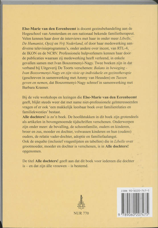 Achterkant van Alle dochters!