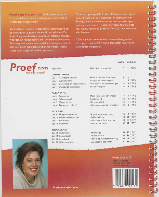 Achterkant van Proef eens met je oren!