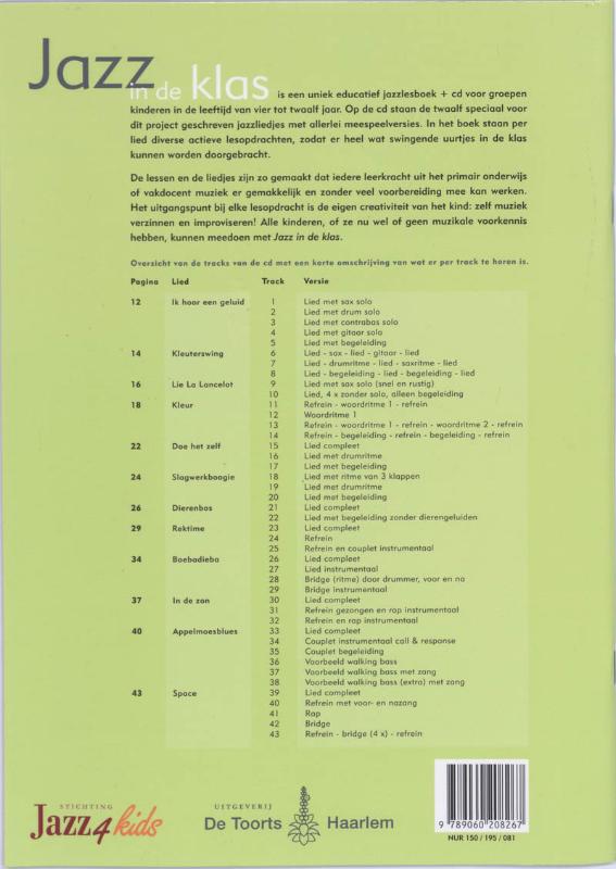 Achterkant van Jazz in de klas