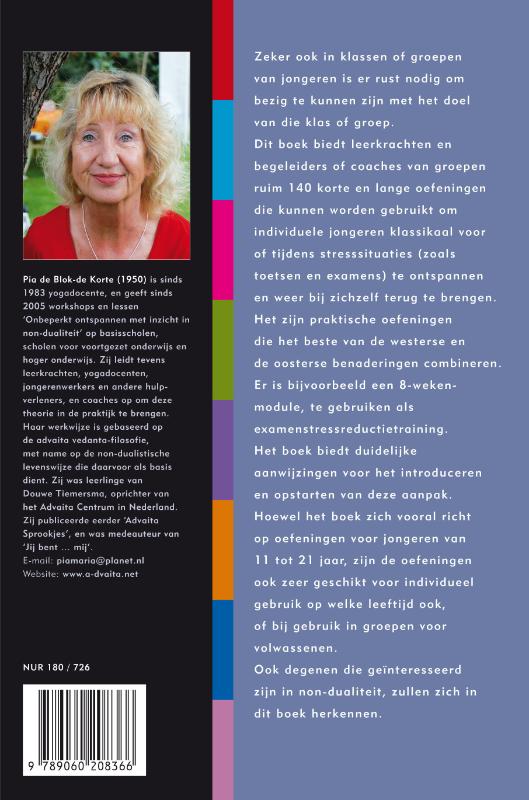 Achterkant van Onbeperkt ontspannen voor jongeren