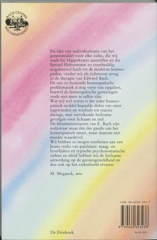Achterkant van Genezing door bloemen