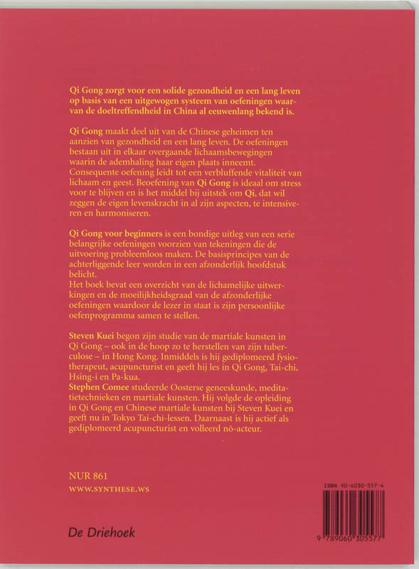 Achterkant van Qi gong voor beginners