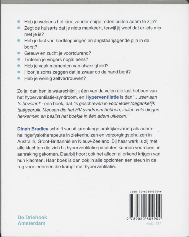 Achterkant van Hyperventilatie