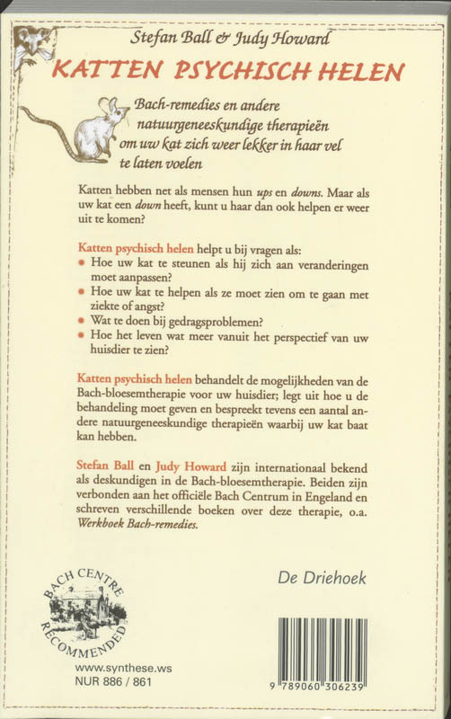 Achterkant van Katten psychisch helen