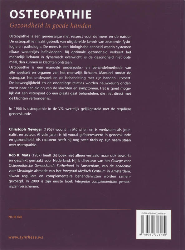 Achterkant van Osteopathie