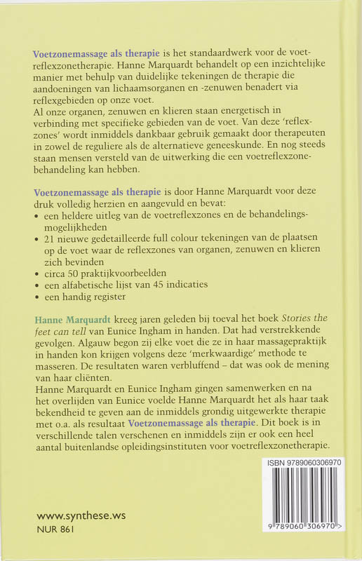 Achterkant van Voetzonemassage als therapie