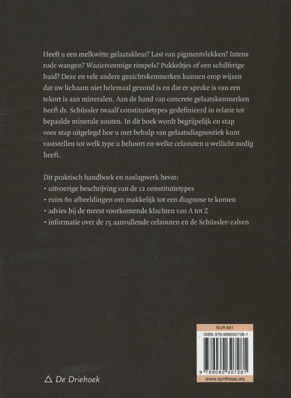 Achterkant van Schussler-celzouten