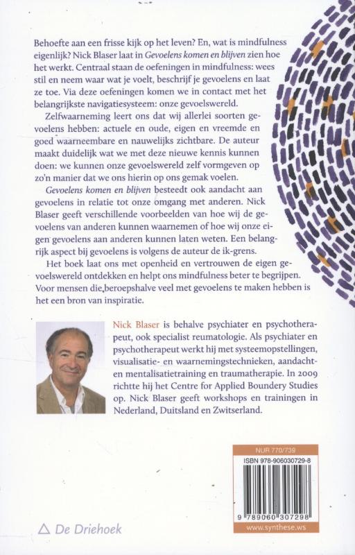 Achterkant van Gevoelens komen en blijven