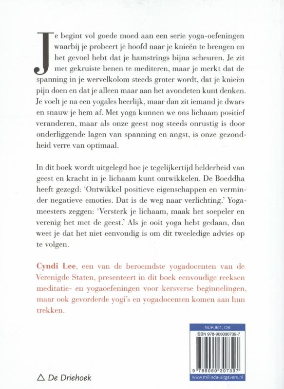 Achterkant van Yoga body, Buddha mind