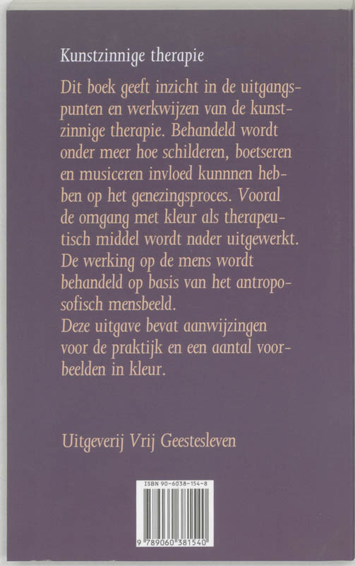 Achterkant van Kunstzinnige therapie