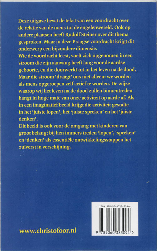 Achterkant van Lopen, spreken, denken