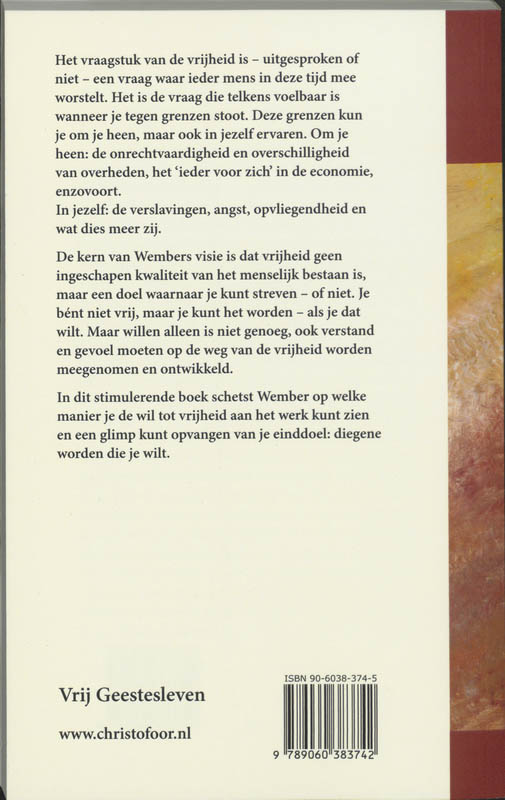 Achterkant van De wil tot vrijheid