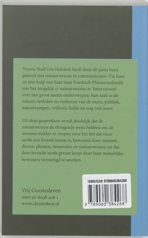 Achterkant van Wat de natuurwezens ons te zeggen hebben
