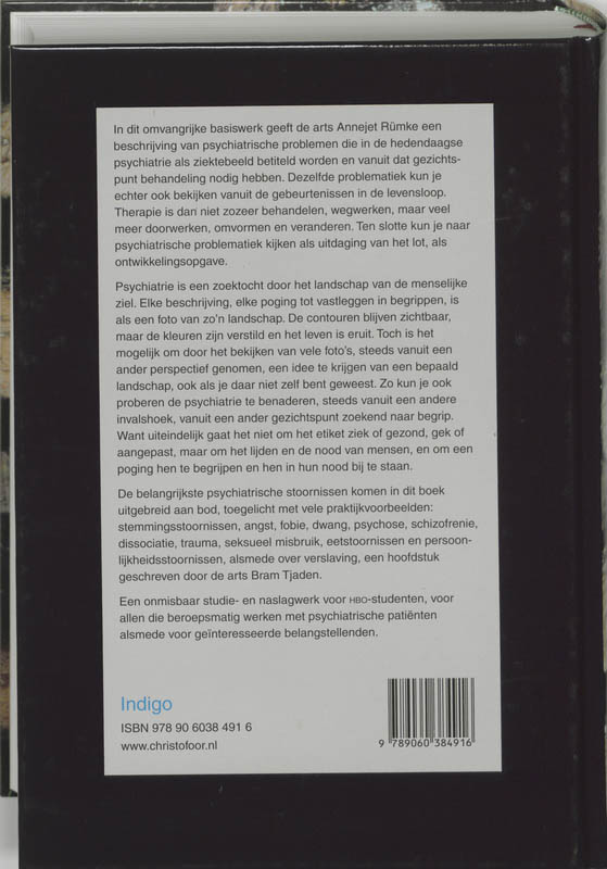 Achterkant van Verkenningen in de psychiatrie