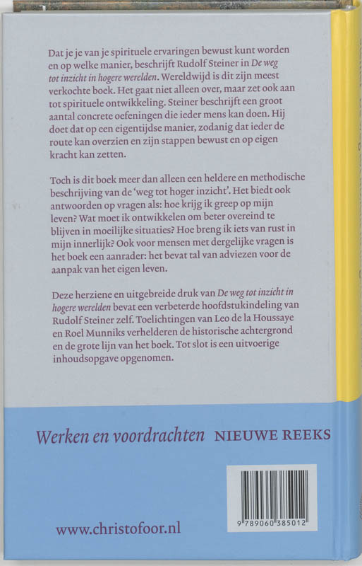 Achterkant van De weg tot inzicht in hogere werelden