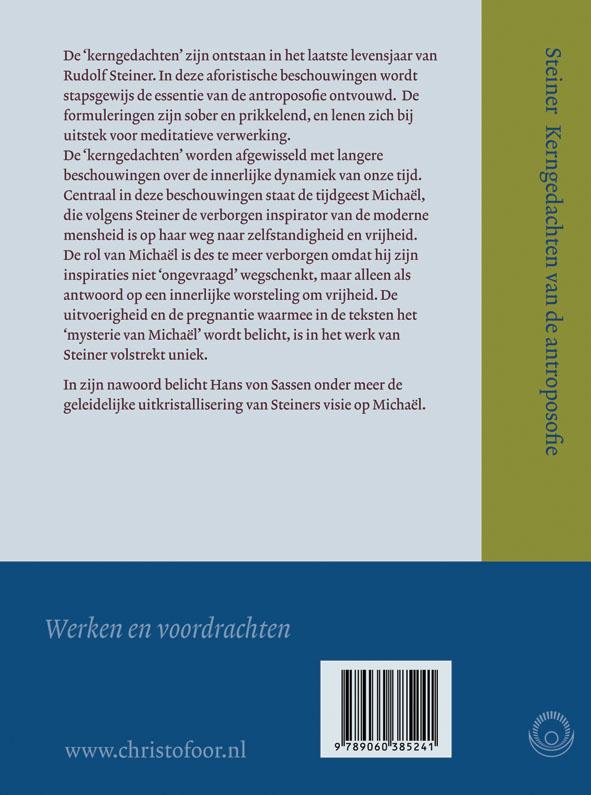 Achterkant van Kerngedachten van de antroposofie