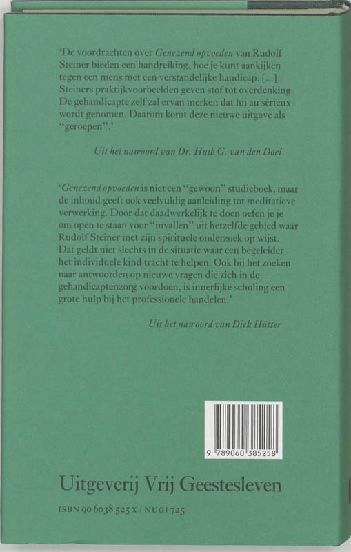 Achterkant van Genezend opvoeden