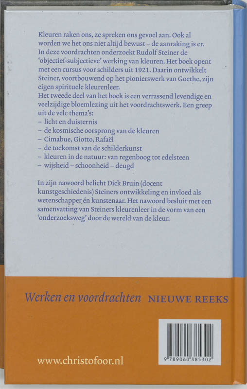 Achterkant van Het wezen van de kleuren