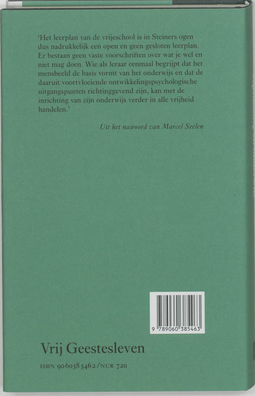 Achterkant van Opvoeding en onderwijs