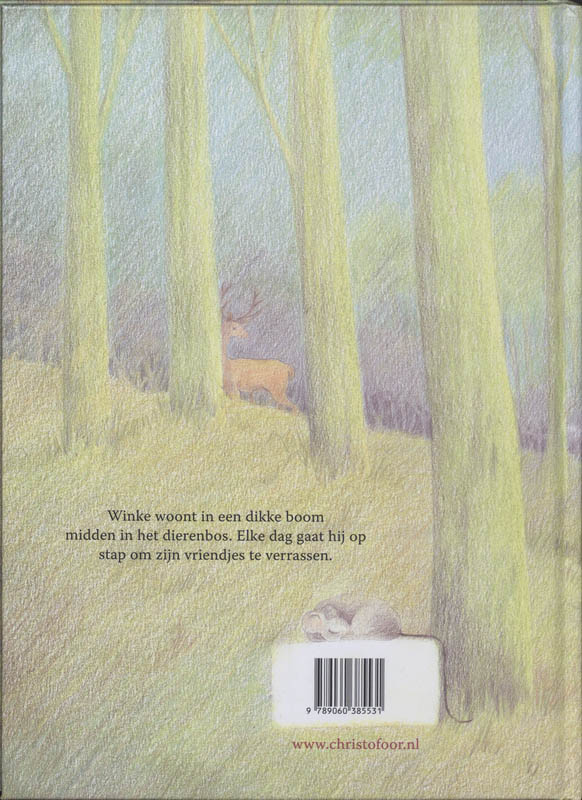 Achterkant van Winke en de dieren
