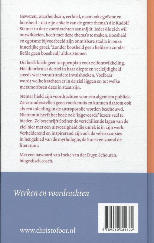 Achterkant van Metamorfosen van de ziel
