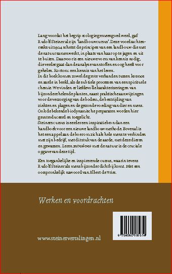 Achterkant van Vruchtbare landbouw op biologisch-dynamische grondslag