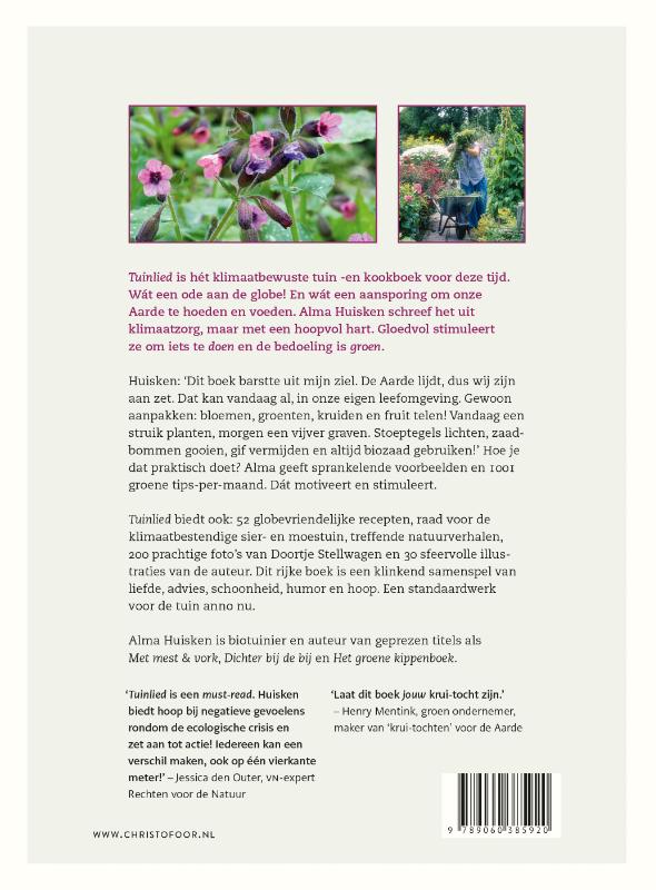 Achterkant van Tuinlied