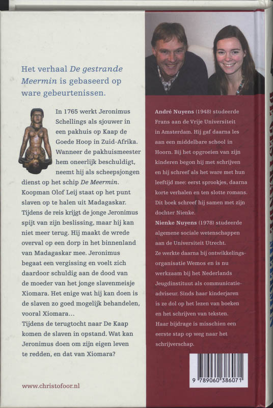 Achterkant van De gestrande Meermin